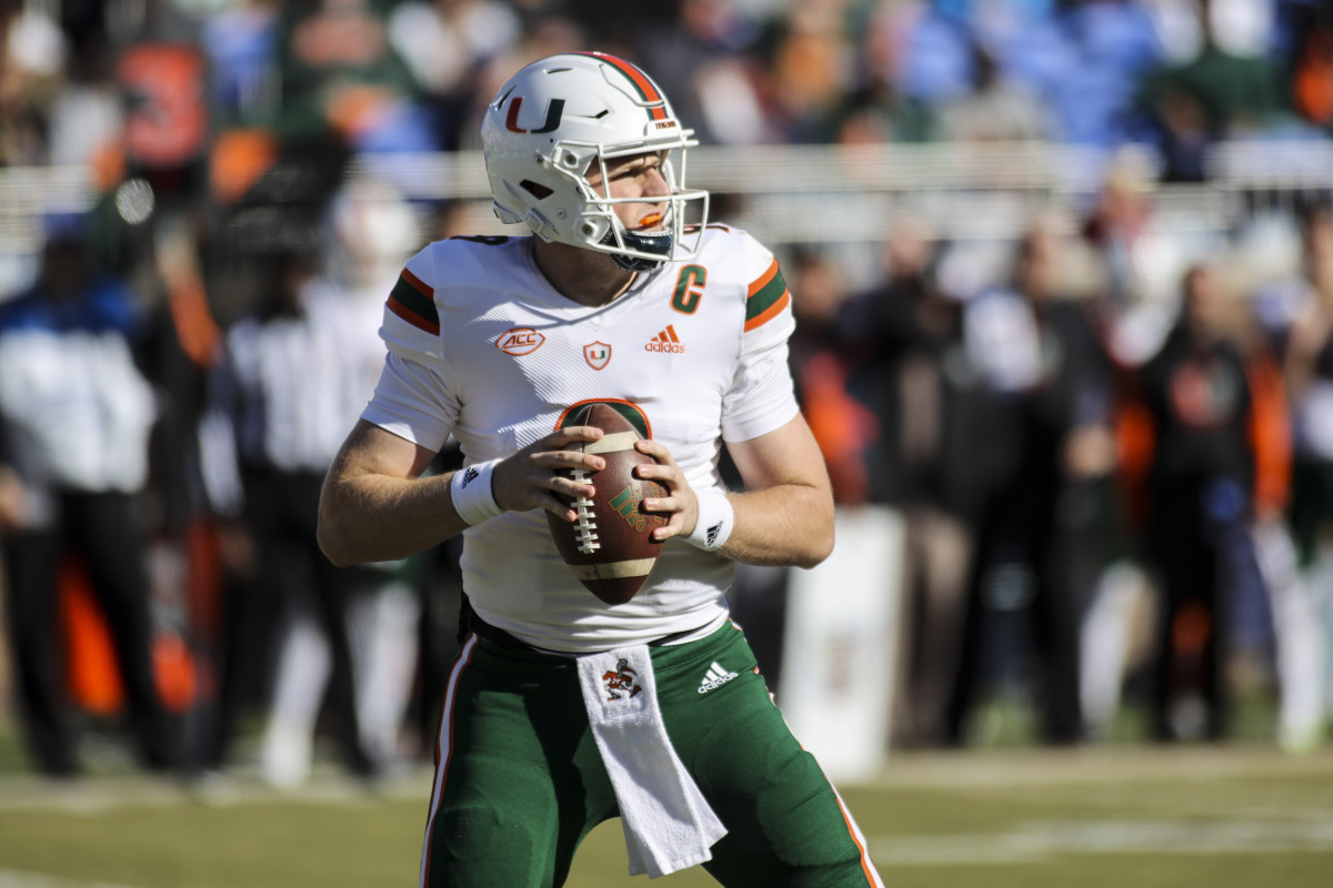Miami Hurricanes Quarterback Tyler Van Dyke
